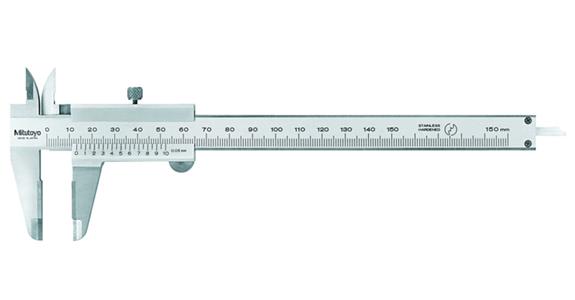 Präzisions-Taschenmessschieber 0-150 mm Hartmetallmessflächen für Außenmessung