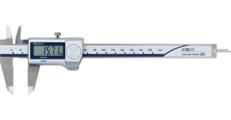 Digital ABS callipers CoolantProof 0-150 mm with carbide surfaces