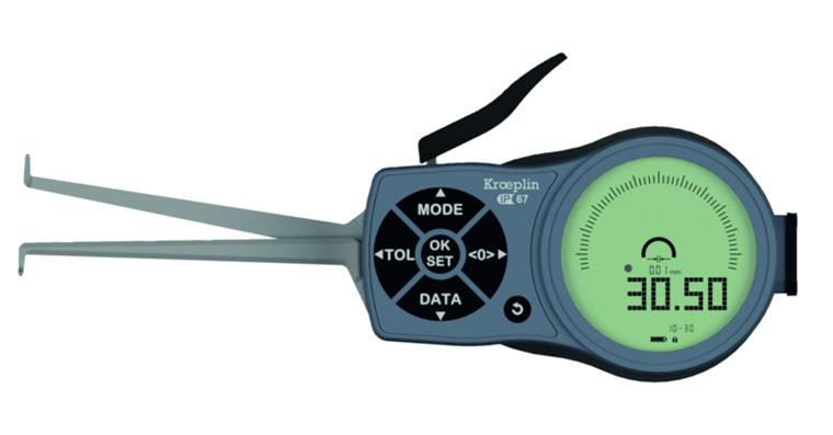 Digital internal quick probe deg. of protect. IP 67 type L210 MR 10-30 mm