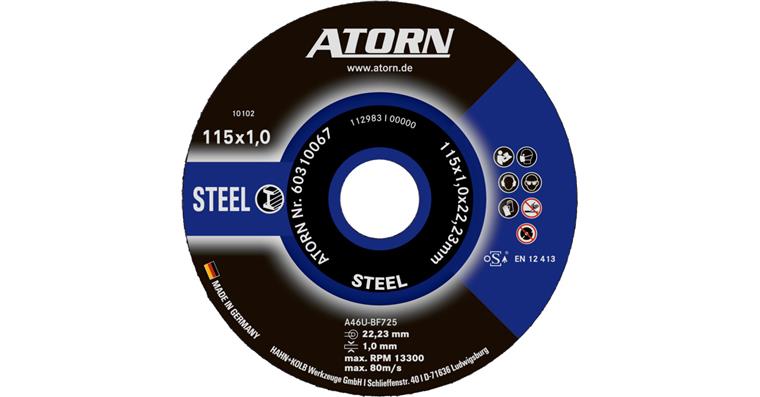 ATORN steel cutting disc 115x1 mm