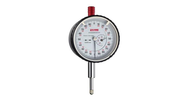 Precision dial gauge impact-resistant 0.001 mm measuring range 1.0 mm