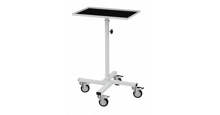 Work and assembly frame, height-adjust., sw. castors with lock. device dia.100mm