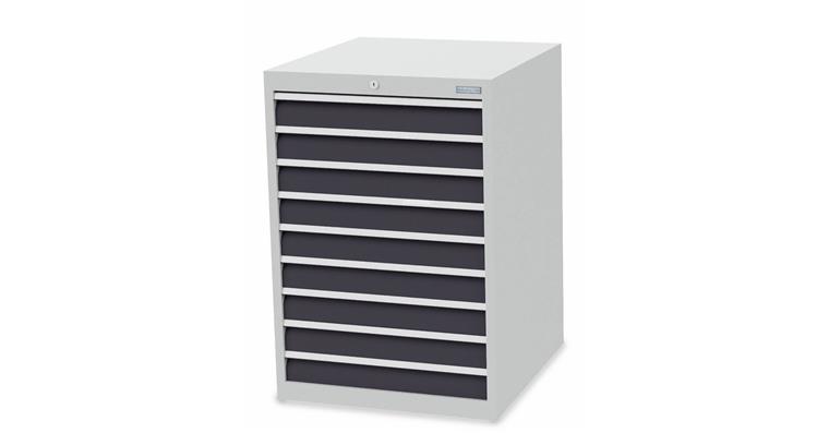 1099521116 Drawer cabinet W705xD736xH1019mm 9 drawers RAL7035/7016