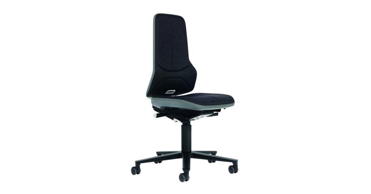 1082400102 Arbeitsdrehstuhl Neon 2 Sitzhöhe 450-620mm Stoffpolster mit Rollen Flexband grau