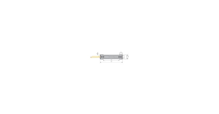 Ins. holder 676.0016-D with internal coolant supply, right+left version