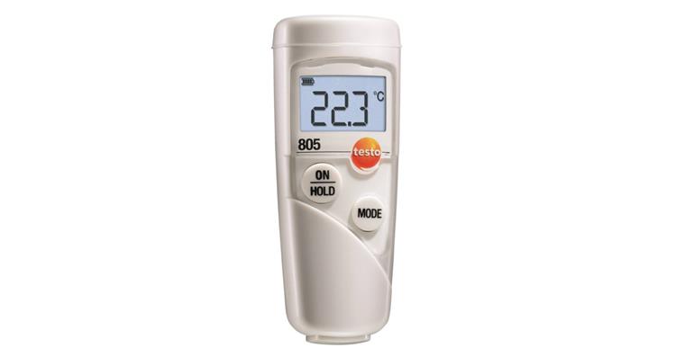 Infrared temperature measuring instrument testo 805 with protective cover