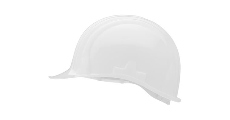 1002682555 Helm Baumeister 80 Weiß Gr.2 I/79 G-R Öko-Schweißband m. Drehverschluss