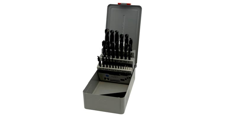 Twist drill bit set DIN 338 type N HSSE, ground, box 1-13 mm increment 0.5mm
