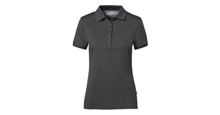 Ladies' polo shirt Cotton Tec anthracite size XS