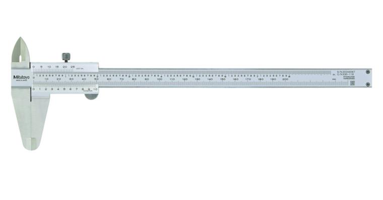 1001352655 Precision pocket vernier callipers 0-200 mm/0-8 inch w. locking screw 0.02 mm