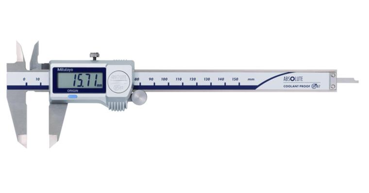 Digital ABS callipers CoolantProof 0-200 mm with carbide surfaces