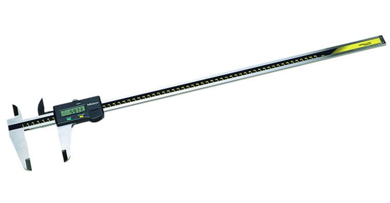 Digital pocket vernier callipers 0-600 mm f. large meas. ranges with data output