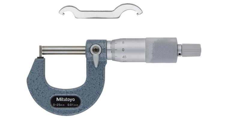 Bügelmessschraube mit gewölbten Messflächen 0-25 mm Typ C