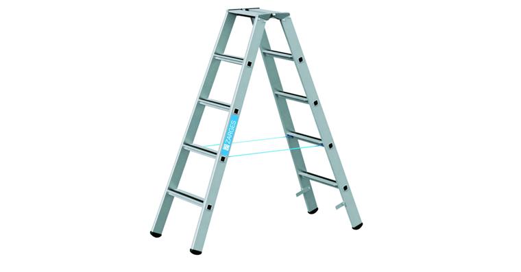 1085860203 Step ladder 2x5 steps working height 2.80 m ladder length 1.42 m