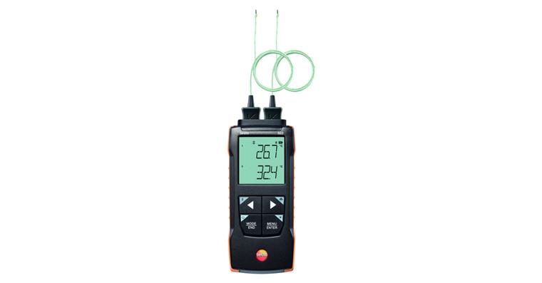 1033969701 2-Kanal Temperaturmessgerät Typ K mit App-Anbindung testo 922