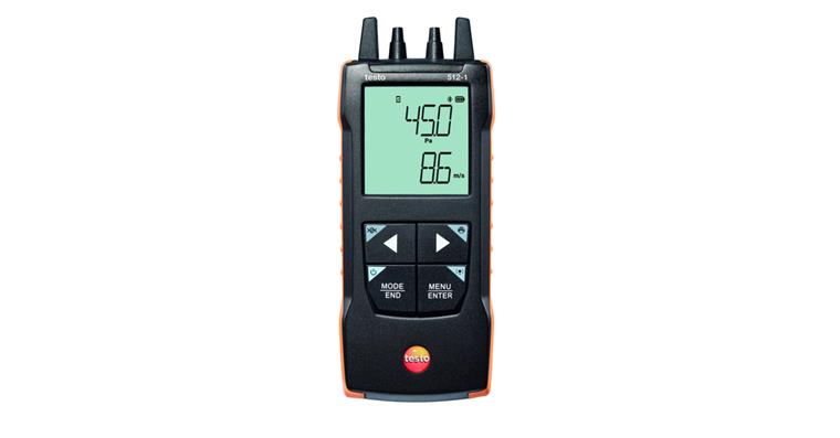 testo 512-1 differential pressure measuring instrument up to 200 hPa