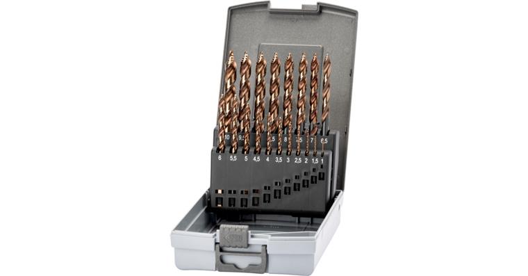 ATORN twist drill bit set STEP DRILL type N HSSE purple 1-10.5 mm 0.5 and CHD
