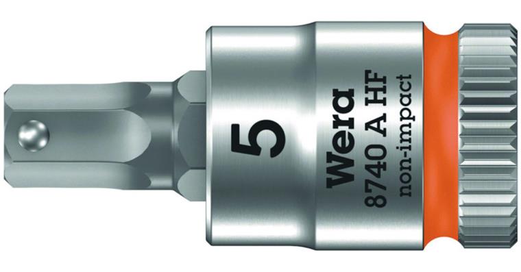 1/4 Zoll 6-kant Schraubendreher-Einsatz mit Haltefunktion SW 5,0 mm x 28 mm