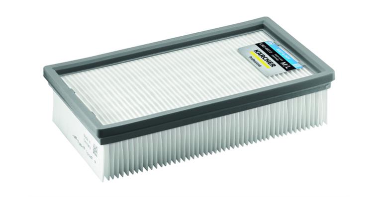 Pleated filter packaged PES