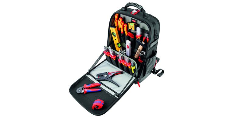 Tool backpack modular X18, electrical, 22 pieces 