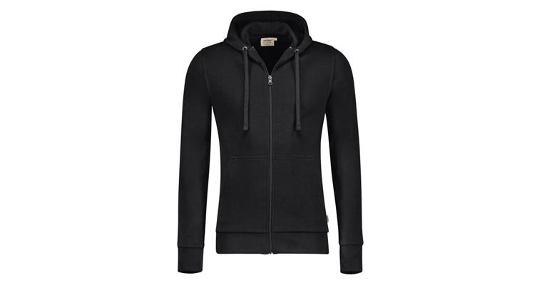 Hooded sweat jacket Premium black size 5XL