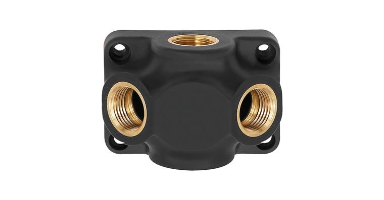 End distributor EVD12-2 input G 1/2 connection 2 x G 1/2 15 bar pressure