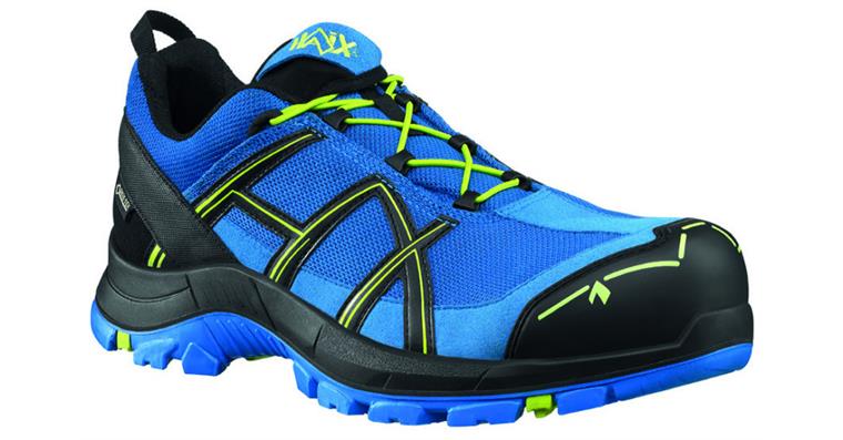 Low-cut safety shoe Black Eagle® 40.1 blue-citrus Low S3 ESD sz.49 (UK 13.5)