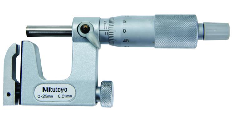 1001350903 Micrometer 25-50 mm, w. interchangeable anvil