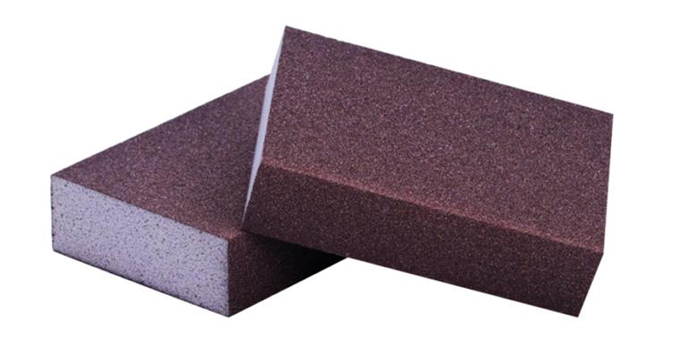 Sanding sponge 2 sided silicon carbide grain 100 fine 98x125x13 mm