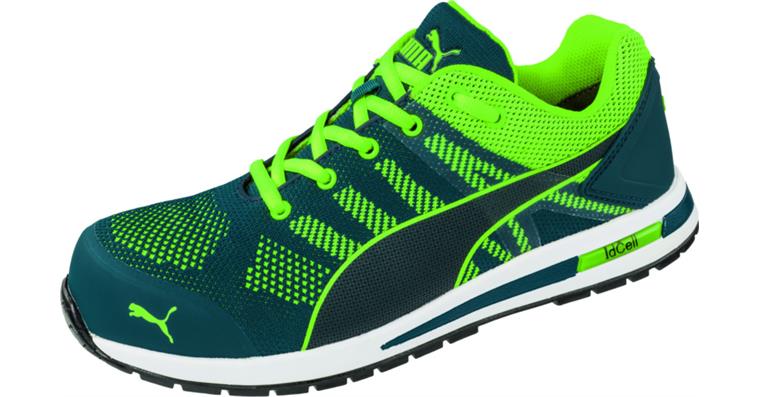 Low-cut safety shoe Elevate Knit Green Low S1P ESD size 42