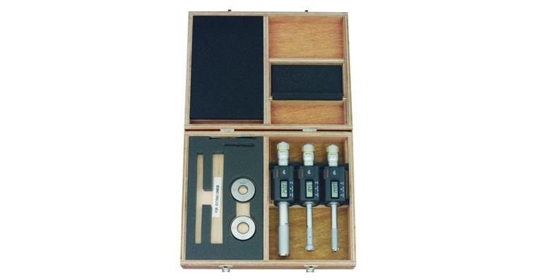 Digital 3-point internal micrometer set 12-25 mm IP65 5 pieces