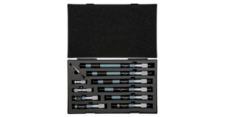 1001351070 2-point internal micrometer set 50-300 mm 10 pieces