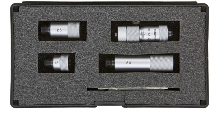 1031747101 2-Punkt-Innenmessschraubensatz 50-150mm mit HM-Messflächen und 3 Verlängerungen