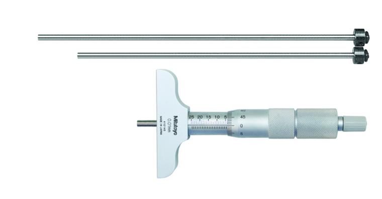 1001354972 Depth micrometer 0-25 mm, 1 gauge slide bridge 63.5-16 mm