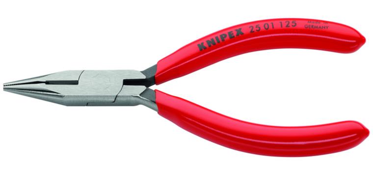 Radio pliers straight 125 mm polished head spec. tool stl lightw. grip covers