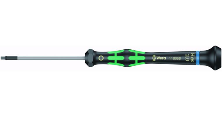 Electronics hexagon socket screwdriver AF 0.9/40 mm