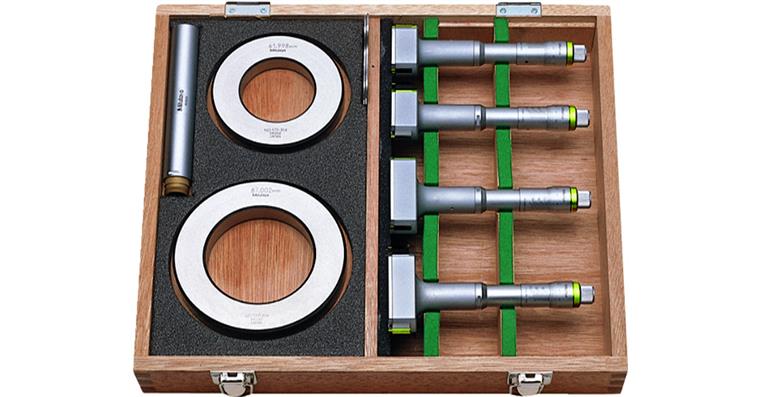 1001352198 3-point internal micrometer set 50-100 mm 7 pieces