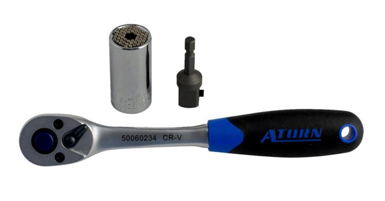 Gripper, ratchet, adapter set, 3 pieces