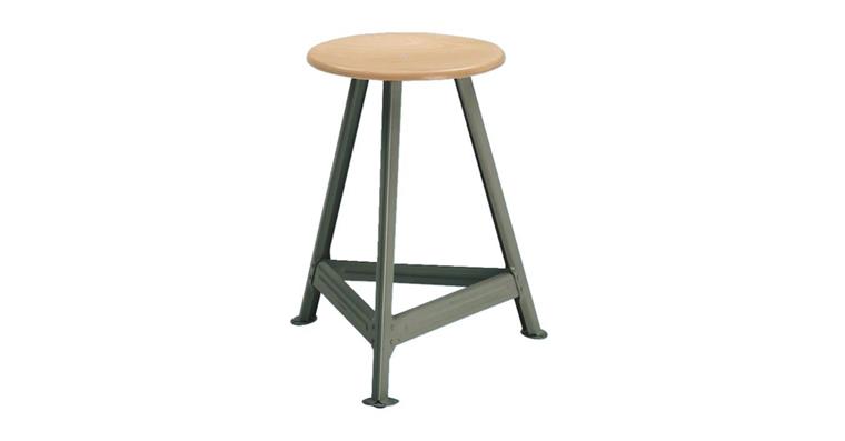 LIZZARD Werkstatt-Hocker 3-Bein Gestell H550 mm RAL 9005