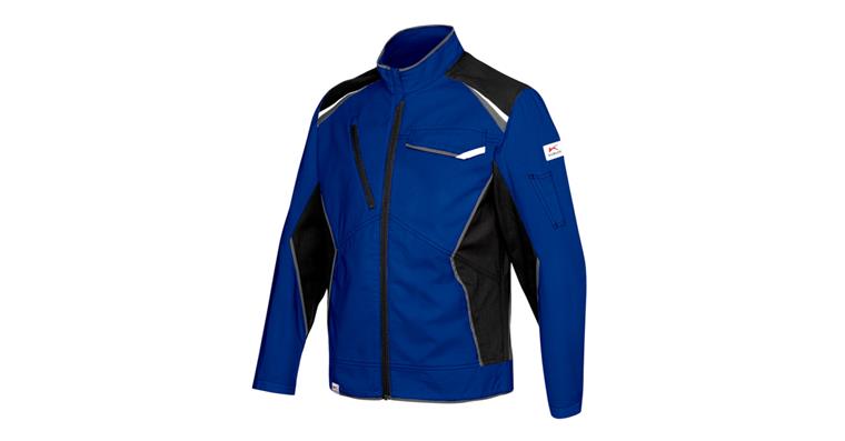 Jacke IconiQ cotton kornblau/schwarz Gr. S