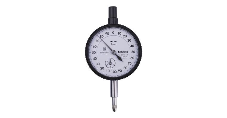 Messuhr metrisch 5 mm, 0,001mm, mit Öse edelsteingelagert 2118A-10