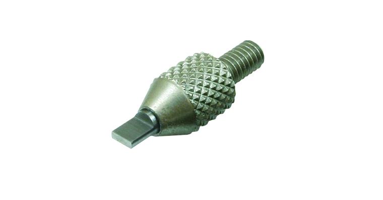 Abgesetzter Messeinsatz für Messuhren, M2,5x0,45, Ø4x10 mm, Hartmetall