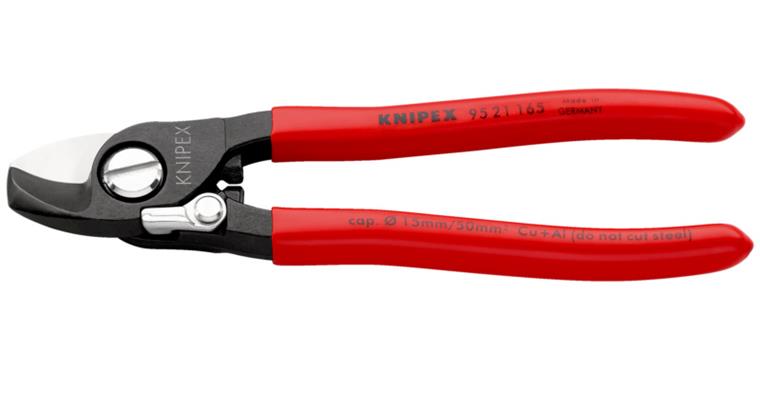 Kabelschere 165 mm Öffnungsfeder mit Kunststoffgriff