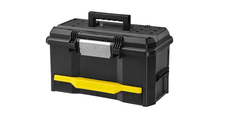 Tool box plastic with integrated drawer