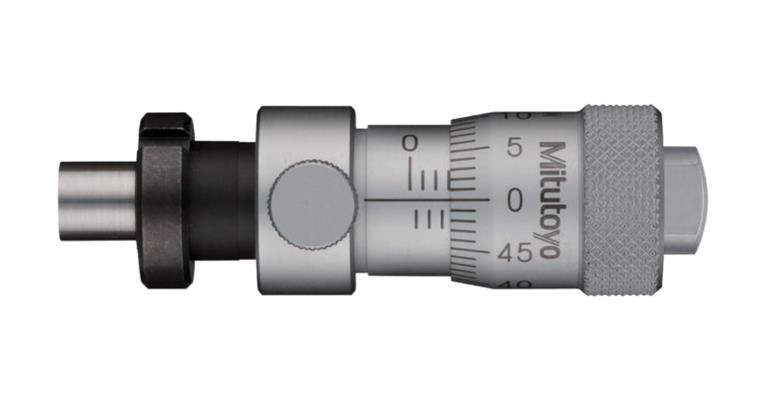Einbaumessschraube 0-6,5mm mit Feststellung flach mit Klemmmutter