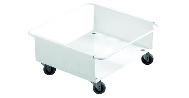 Fahrwagen für Wertstoffsammler Durabin 60L 1085637-1085638, rechteckig, weiß