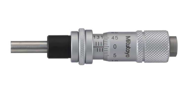 Einbaumessschraube 0-13mm flach mit Klemmmung und Umkehrskale ohne Klemmmutter