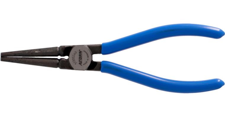 ATORN long-nose round pliers 160 mm, polished, DIN 5745