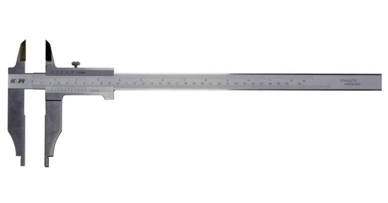 LIZZARD Werkstattmessschieber 0-1000mm mit Spitze ohne Feineinstellung Auflösung 0,05mm