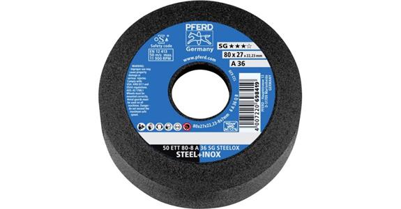 PFERD 63417122 PFERD Schleiftopf 50 ETT 80-8 A 36 SG STEELOX 80 mm